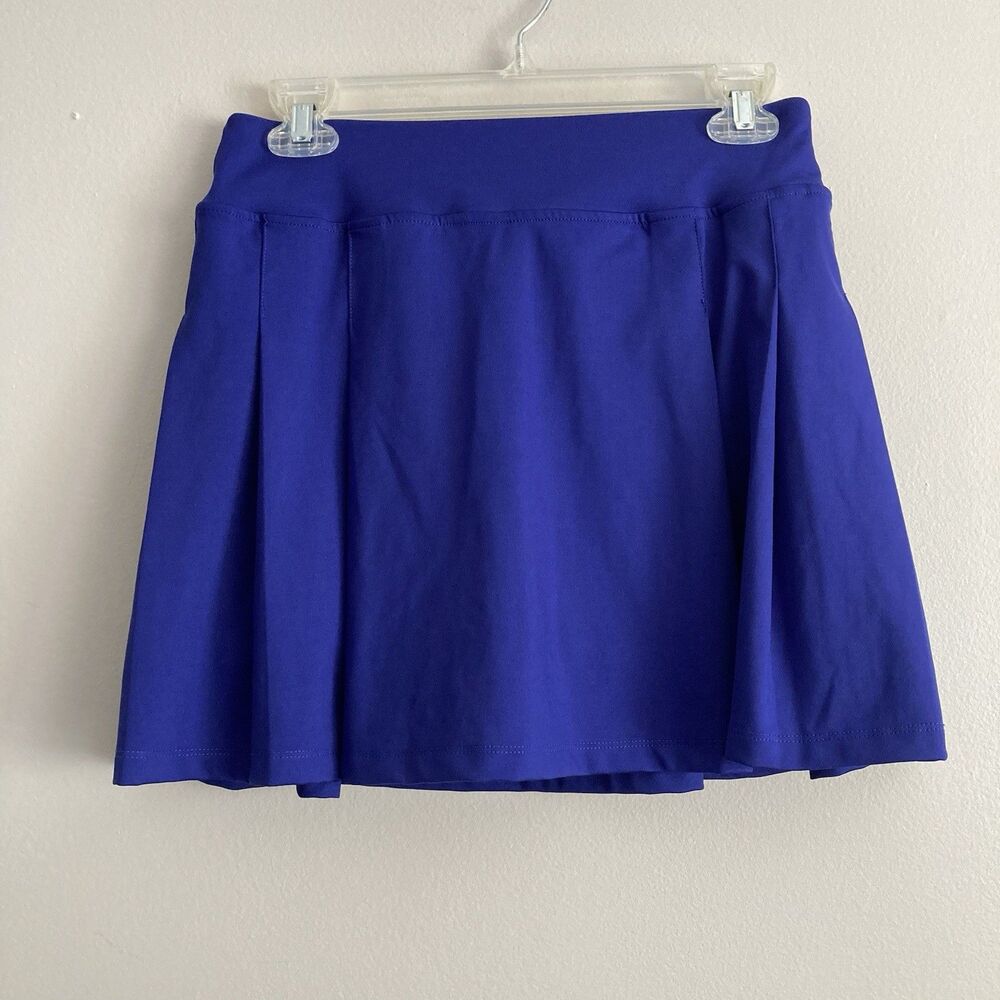 Tommy Bahama Golf Pleated Skort Skirt Lined Blue Womens Small Pickleball Preppy